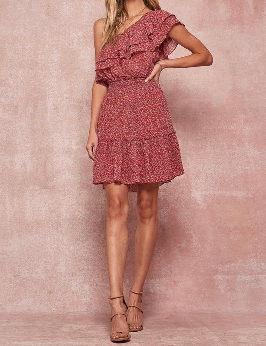 Strawberry Fields Ruffle Dress
