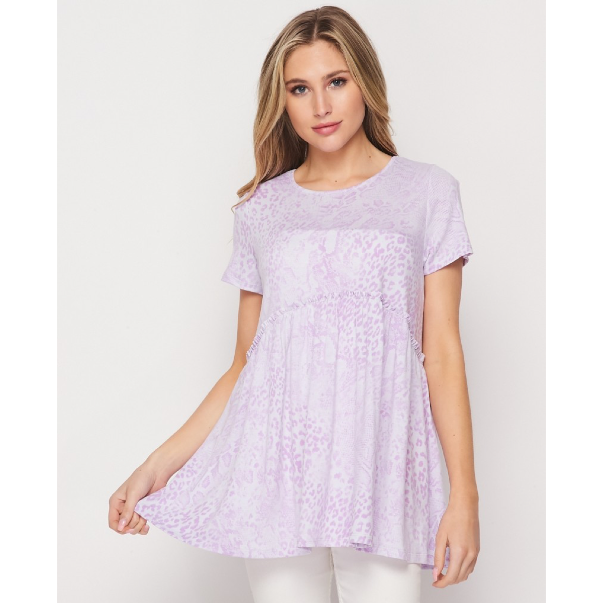 Lavender Babydoll Tee