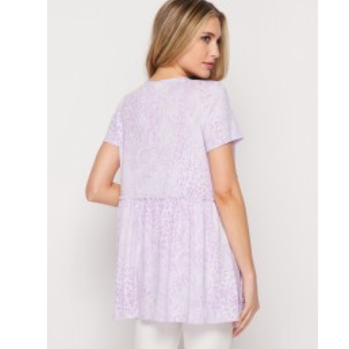 Lavender Babydoll Tee