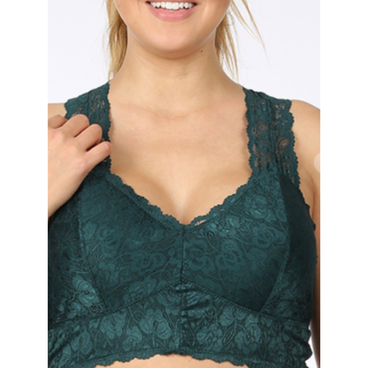 Covered In Lace Bralette- Curvy